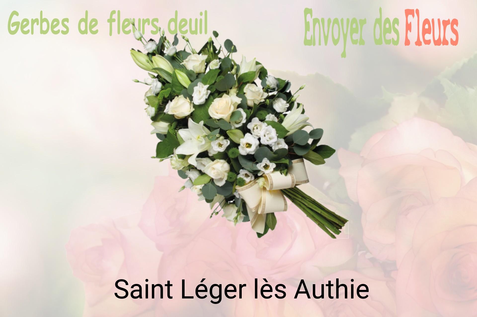 Gerbe de fleurs de deuil livrée à Saint-Léger-lès-Authie